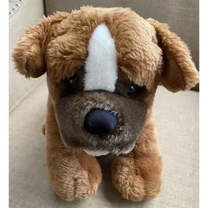 Build-A-Bear Toys Build A Bear Boxer Dog Plush Brown With
